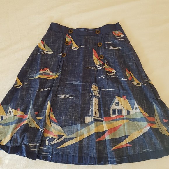 Anthropologie Dresses & Skirts - Anthropologie Odille Sailboat Skirt Size 2